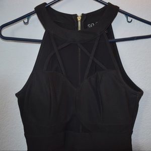 Black Halter Top Dress